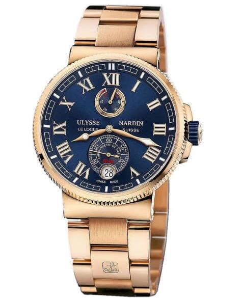 Review Best Ulysse Nardin Marine Chronometer Manufacture 43mm 1186-126-8M/43 watches sale